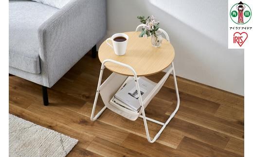 スチールフレームサイドテーブル SFST-400F ナチュラル