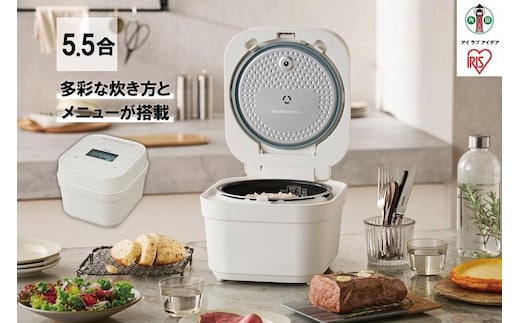 炊飯器 IHジャー炊飯器 5.5合 IH 50銘柄炊き 一人暮らし 省エネ 早炊き 五合 炊き分け 保温 新生活 ジャー 炊飯器 家電 電化製品 RC-IGA50-Wホワイト