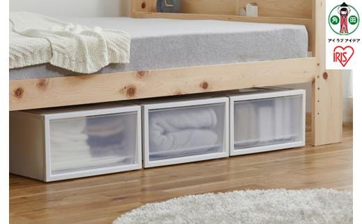 チェスト ネスティングボックスチェスト３個セット NSBC-500×3 ホワイト/クリア