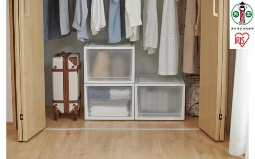 チェスト ネスティングボックスチェスト３個セット NSBC-500D×3 ホワイト/クリア