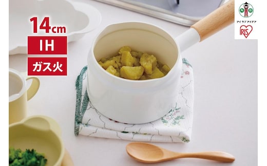 鍋 ミルクパン１４ｃｍMLKP-14オフホワイト