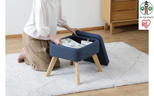 椅子 チェア 収納付オットマン FAC-OT ブルー