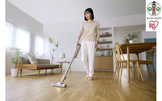 【ふるさと納税】【TVで紹介されました！】 掃除機 充電式紙パックスティッククリーナー MagiCaleena マジカリーナ アイリスオーヤマ グレージュ クリーナー コードレス 軽量 家電 コードレス おすすめ 人気 アイリス SBD-201P-HC