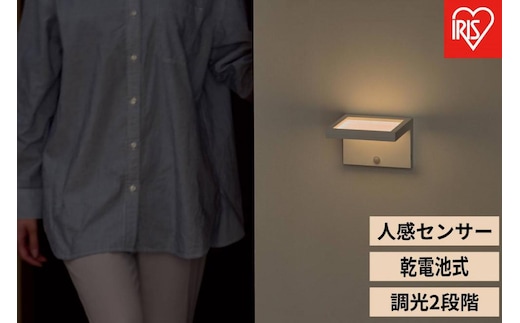 乾電池式LEDセンサーライト パネルウォールタイプ BSL-BMSP