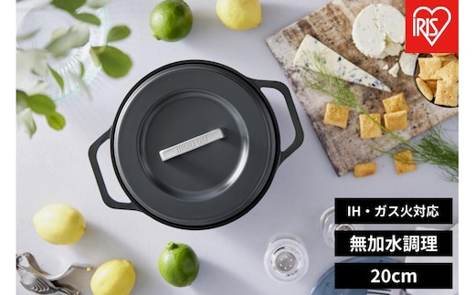 鍋 無加水鍋 ＣＯＴＯＣＯ ２０ｃｍ SMKSN-S20 チャコールグレー