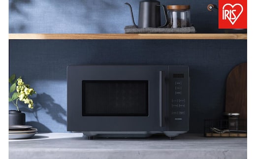 電子レンジ アイリスオーヤマ 18L グレー 単機能 単機能レンジ レンジ フラットテーブル フラット あたため シンプル 家電 電化製品 おすすめ 人気 アイリス IMB-F187-H