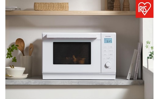 スチームオーブンレンジ オーブンレンジ 24L 角皿式 自動メニュー26種類 時短ブースト アイリスオーヤマ スチーム調理 省エネ 時短 ギフト 家庭用 MO-F2404-W ホワイト 電子レンジ レンジ