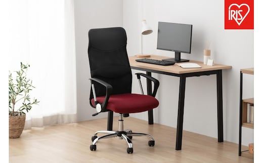 椅子 メッシュバックチェア ハイバック OFC-MBHR ボルドー