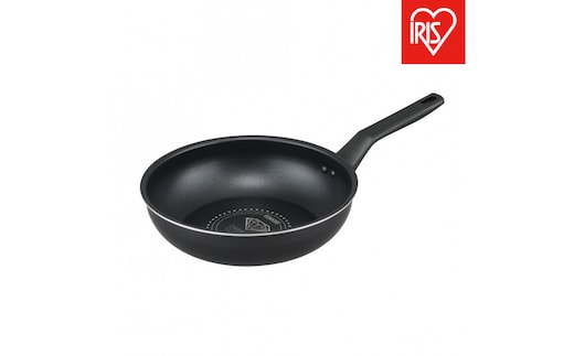 フライパン ダイヤモンドコートフライパン炒め鍋 ガス火対応26cm VDG-W26 ブラックメタリック