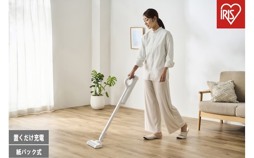 充電式紙パックスティッククリーナー SBD-78P-W ホワイト