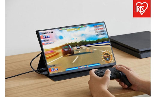 ポータブルモニター ポータブル モニター アイリスオーヤマ 15.6インチ ブラック 1920×1080 コンパクト 軽量RAM 薄型ポータブルモニター USBケーブル HDMIケーブル おすすめ 人気 アイリス DP-EF164S-B