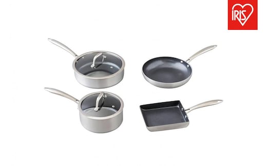 フライパンセット ダイヤモンドグレイス ６点セット DG-SE6 シルバー