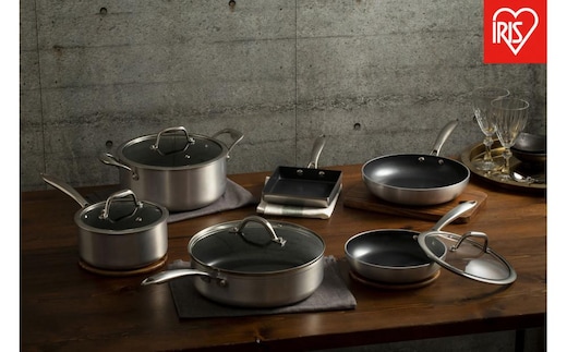 フライパンセット ダイヤモンドグレイス １０点セット DG-SE10 シルバー