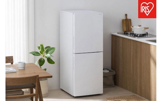 冷蔵庫 冷凍冷蔵庫 153L アイリスオーヤマ 大凍量 自動霜取り 一人暮らし 家庭用 2ドア 幅50 大容量 冷蔵 冷凍 冷蔵保存 冷凍保存 家電 電化製品 使いやすい 便利 おすすめ 人気 アイリス IRSN-HF15A-W ホワイト