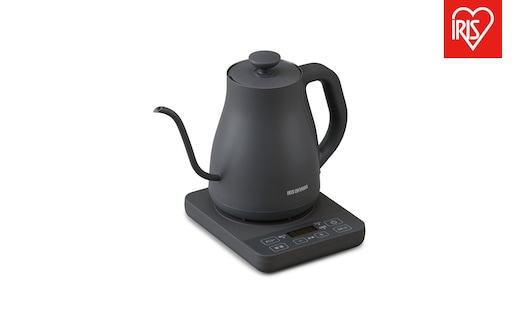 ケトル 0.8L 湯漏れ防止ドリップケトル 温調タイプ 転倒湯漏れ防止 アイリスオーヤマ 家電 電化製品 キッチン家電 IKE-C800T-H