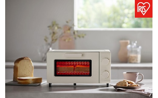 トースター オーブントースター 2枚焼き アイリスオーヤマ 家電 キッチン家電 電化製品 新生活 おしゃれ 一人暮らし かわいい 使いやすい EOT-201-C アイボリー