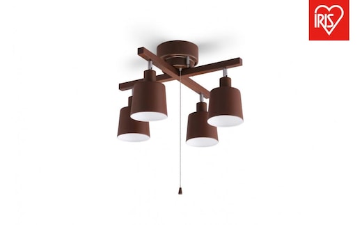 照明 4灯シーリングライト クロス CE4LA-20C-T ブラウン