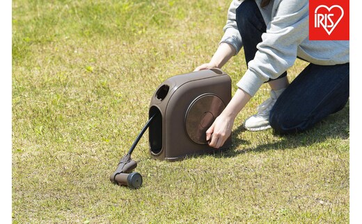 フルカバーホースリール スリムＨＧ １０Ｍ FSHG-10 ダークブラウン