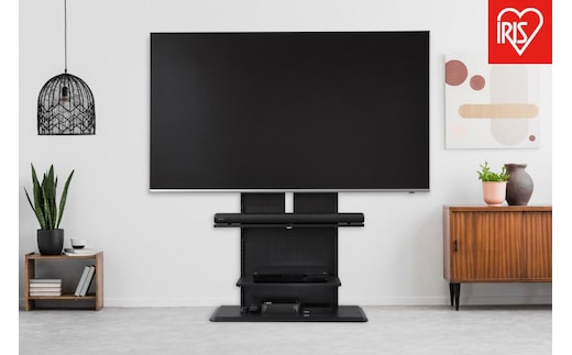 テレビ台 スタンドテレビ台 UTS-900R-BO ブラックオーク