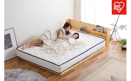 ベッド 宮付き高耐荷重すのこベッド HWBM-D ナチュラル