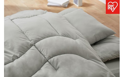 布団 マットレス付き布団５点セット KFS-M5S ライトグレー