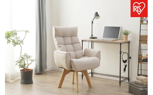 イス 回転ファブリックチェア FACN-KH アイボリー