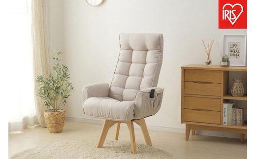 イス 回転ファブリックチェア ハイバック FACN-KHB アイボリー