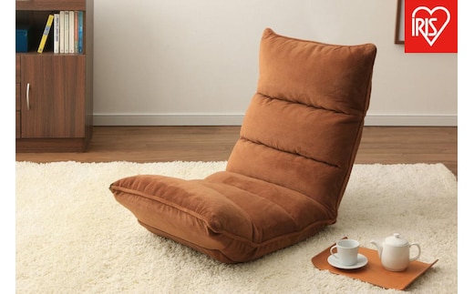 座椅子 イス フロアチェア 低反発 アイリスオーヤマ 14段階リクライニング 3点可動 リビング 弾力 低反発 もっちり 疲れにくい ZCR-2 ブラウン