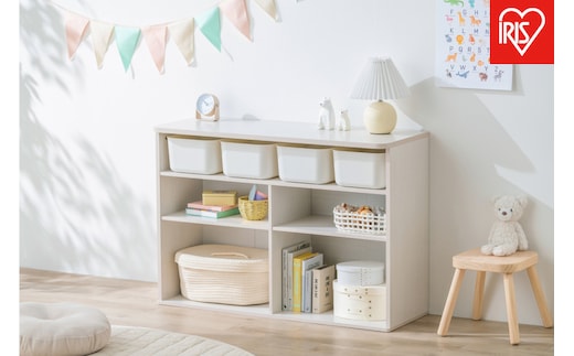 収納棚 ラウンドシェルフ RUSR-97W ホワイト