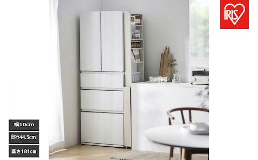 キッチン隙間収納ラック KSRｰH100 ホワイト