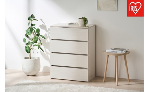 組立簡単ウッドチェスト KKWCｰ590 ホワイト