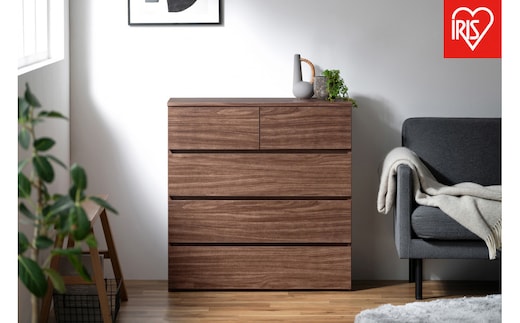 組立簡単ウッドチェスト KKWCｰ790 ウォールナット