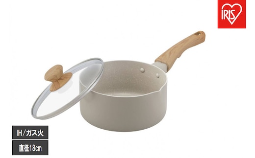 ナチュかる片手なべ１８cm ＩＨ・ガス火対応 NTL-P18 グレイッシュモカ