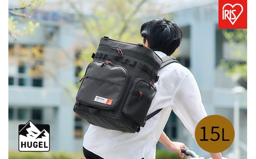 ＨＵＧＥＬ エアロゲルリュック型クーラーバッグ１５Ｌ AGSC-R15C チャコールグレー