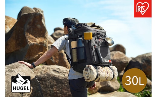 ＨＵＧＥＬ エアロゲルリュック型クーラーバッグ３０Ｌ AGSC-R30C チャコールグレー