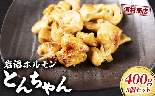 ホルモン とんちゃん 400g 5個 セット 詰め合わせ 河村商店 岩沼ホルモン 味付き肉 味付け肉 豚ホルモン 豚肉 豚 肉 お肉 焼き肉 焼肉 アウトドア キャンプ キャンプ飯 バーベキュー BBQ 宮城 宮城県 岩沼市