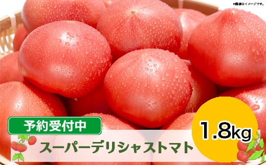 糖度8.5度以上の特別な高級トマト｜ふるさと納税 スーパーデリシャストマト 1.8kg（予約受付中）