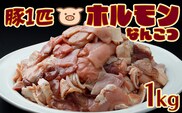 歯ごたえがたまらない！豚一匹 なんこつホルモン 1kg｜希少部位10種ミックス×ゆずりんご塩だれ仕込み