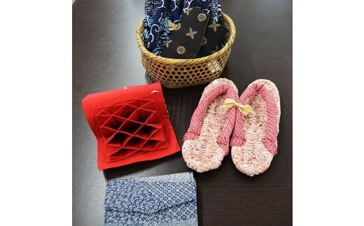 布ぞうりとカード入れのセット (ルームシューズ 室内履き カードケース) [0053]