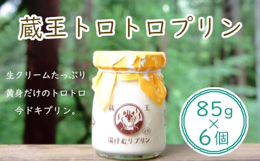 蔵王初のプリン専門店が贈る【蔵王トロトロプリン6個セット】 【04301-0340】