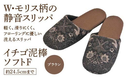 いちご泥棒ソフトF（約24.5cmまで） ブラウン 【04301-0590-2】