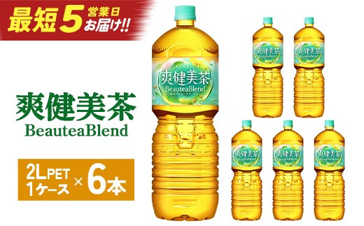 【最短5営業日着！】爽健美茶2LPET×6本 【04301-0528】