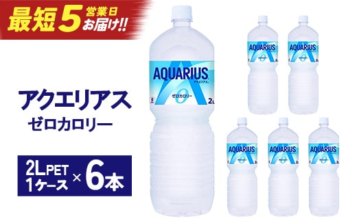 【最短5営業日着！】アクエリアスZERO 2L PET×6本 【04301-0531】