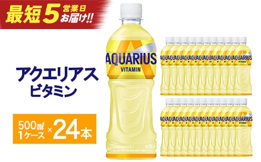【最短5営業日着！】アクエリアス ビタミン500ml×24本 【04301-0538】
