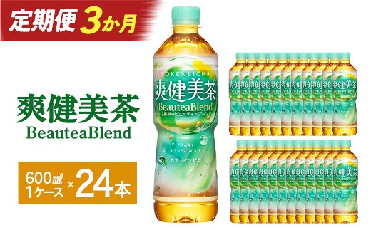 【3か月連続お届け】爽健美茶 600ml PET×24本 【04301-0028】