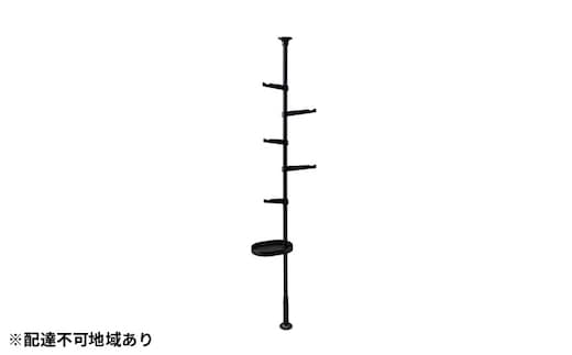 スタイル伸縮ポールラック SSP-280 ブラック アイリスオーヤマ 雑貨 日用品 
