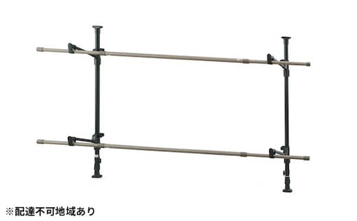 木目調窓枠物干し MW-W190N ブラック アイリスオーヤマ 雑貨 日用品 工具不要 