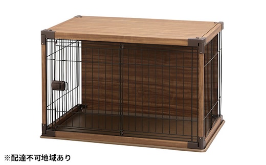 インテリアウッディサークル PIWS-960 ダークブラウン アイリスオーヤマ 雑貨 日用品 犬小屋 ゲージ 