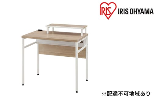 ケーブル収納デスク モニター台付 CSD-800M ライトナチュラル/ホワイト アイリスオーヤマ 雑貨 日用品 インテリア 