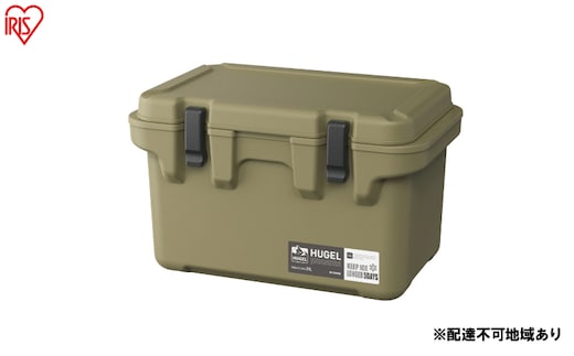 HUGEL クーラーボックス 20L TC-20 カーキ アイリスオーヤマ 雑貨 高密度発泡ウレタン 長時間 保冷 